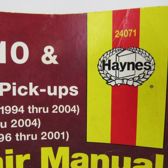 Haynes 24071 Chevrolet S-10 & GMC Sonoma Pick-ups 1994-2004 Repair Manual - Picture 3 of 9